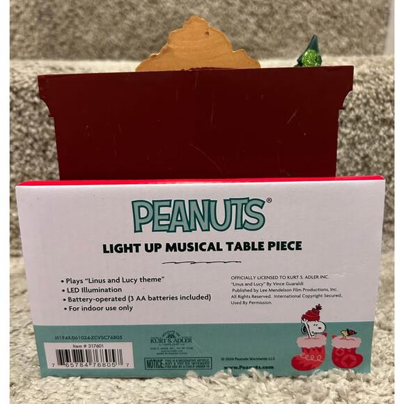Peanuts Light Up Musical Table Piece - Fireside - Picture 6 of 6